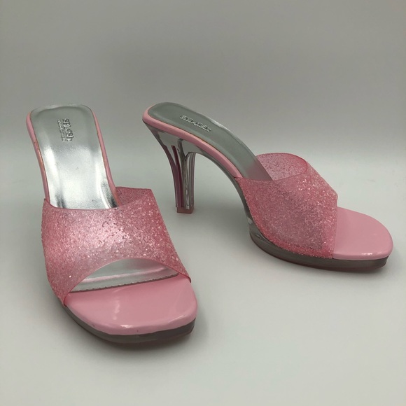 Splash Shoes Splash Pink Glitter Jelly Vintage Open Toe Sandals Poshmark
